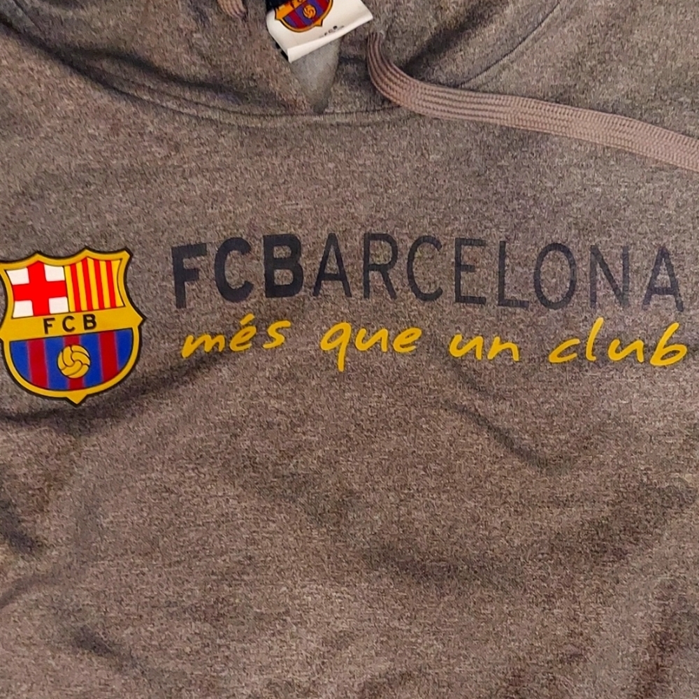 Fcbarcelina charcoal hoodie
